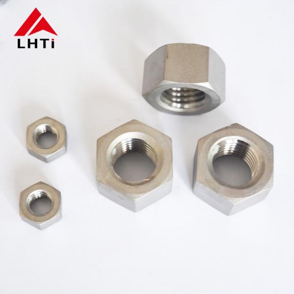 Cheap DIN934 GR2 Titanium hex Nuts M8 M10 M12 Titanium Hexagon Head nuts Industrial Fittings for sale