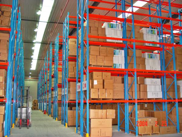 Cheap 5 Levels Strong Loading Support Heavy Duty Pallet Racking For Auto Parts Storage for sale