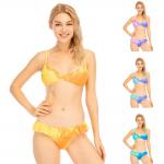 Best Yellow  green  pink  colour  Swimsuit Fashion Split white with UPF 50++ sunprotection function new style summer bikini wholesale