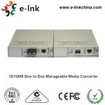 Best SC Single Mode Fiber Ethernet Media Converter 10 / 100 / 1000M One TO One Managed wholesale