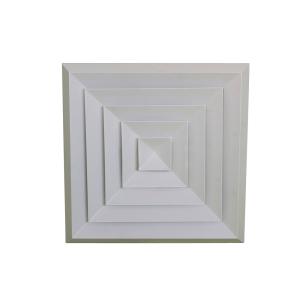 1 2 3 Way RAL Color Beveled Edge Square Ceiling Diffuser With Removable Core