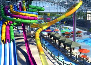 Best Multi Color Spiral Water Slide With Attractive Commercial Rafting Slide wholesale