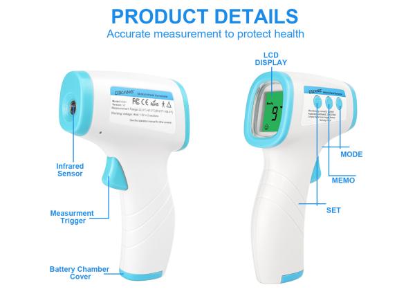 Cheap Temperature Detection Non Contact Baby Infrared Thermometer Gun for sale