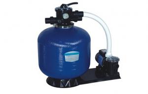 China Small Portable Swimming Pool Sand Filters With Pump and Fiberglass Reinforced Tank on sale