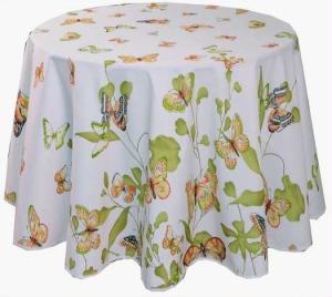 Round Printed Polyester Table Cover for Holiday