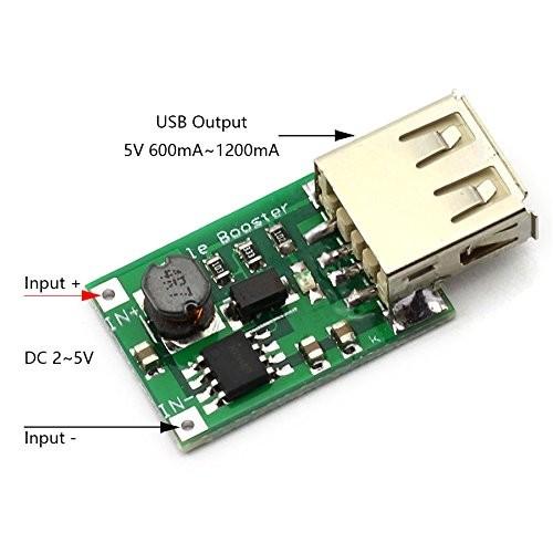 Cheap 1200MA Boost Arduino Sensor Module 5V Power Supply Module Green Color for sale