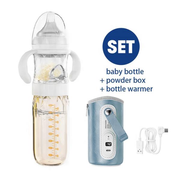 Cheap Medium Flow Anti Colic Feeding Bottles 240ml For Formula Making Mixing for sale