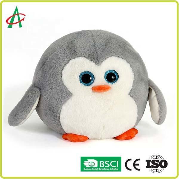 Cheap Round Penguin 25cm Baby Animal Plush Toys Super Soft Fabric CPSC certificate for sale