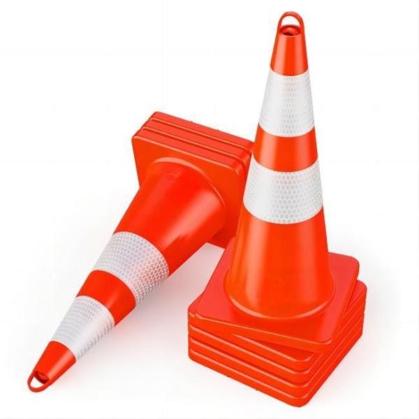 Cheap 1.8KG PVC Traffic Safety Cones Orange Cone Construction For Warning Emergency for sale