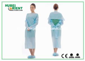 Best Protective &amp; Waterproof Disposable Use CPE Gown With Thumb Loop for protect body from pollution wholesale