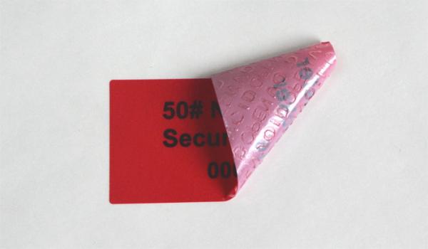 Cheap Custom Printed Security Label Sticker Void Open Self Seal Label For Packing for sale