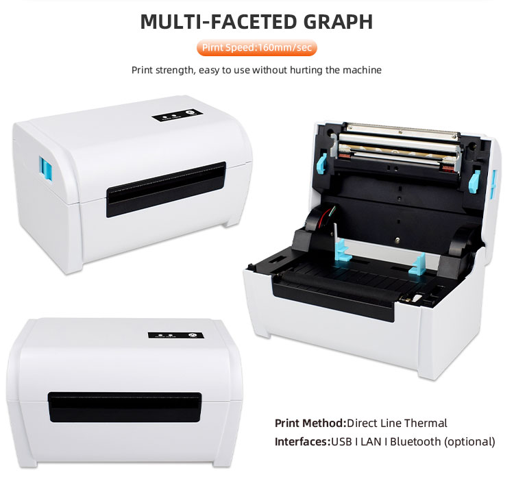 Mini Handheld POS-9200 Printer for Label Sticker Printing and Labeling Capabilities