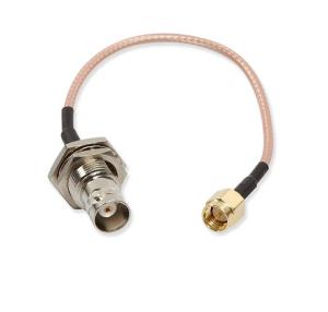 China RG400 Pigtail Adapter BNC RF Coaxial Connector Male To Male 10cm Cable on sale
