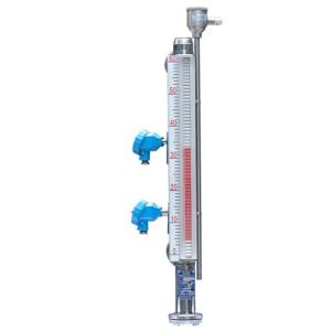 Liquid Measuring PN2.5 Magnetic Tank Level Indicator And Remote Transmitter