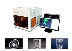 Best Mini 3D Crystal Laser Engraving Machine Air Cooling 300000 Point/Min Max Engraving Speed wholesale