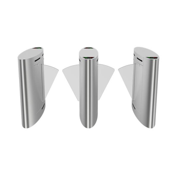 Cheap Quick Pass Hands Free Flap Barrier Slim Speed Gate Turnstile With Face Recognition for sale