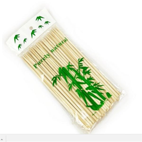 Cheap Customized 40cm Barbecue Wooden Sticks , Marshmallow Roasting Bamboo Skewers On Grill for sale