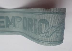 China Silicon Screen Printing Ribbon Woven Non Elastic Tape Spandex + Silicon Material on sale