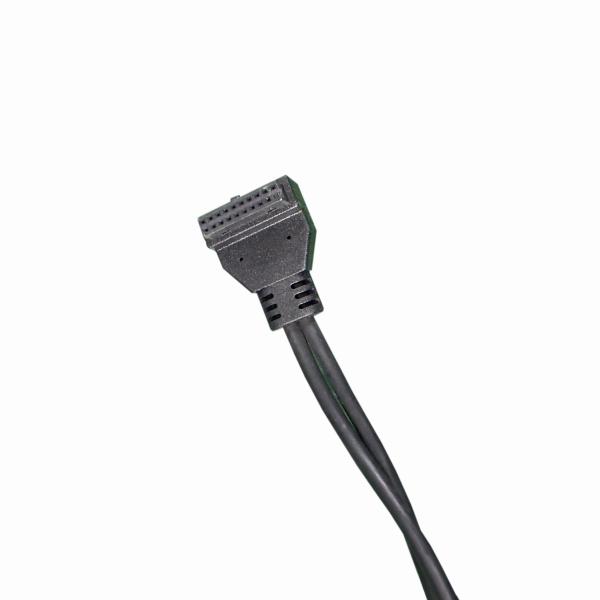 Cheap 2x10 PIN To 2 Mini USB 2.0 Power Cable PLC Program Unit Spring Power Cable 102 for sale
