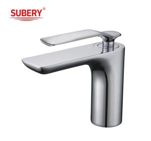 Basin Faucets Chrome Modern Bathroom Sink Faucet Single Handle Washbasin Hot Cold Mixer Water Tap