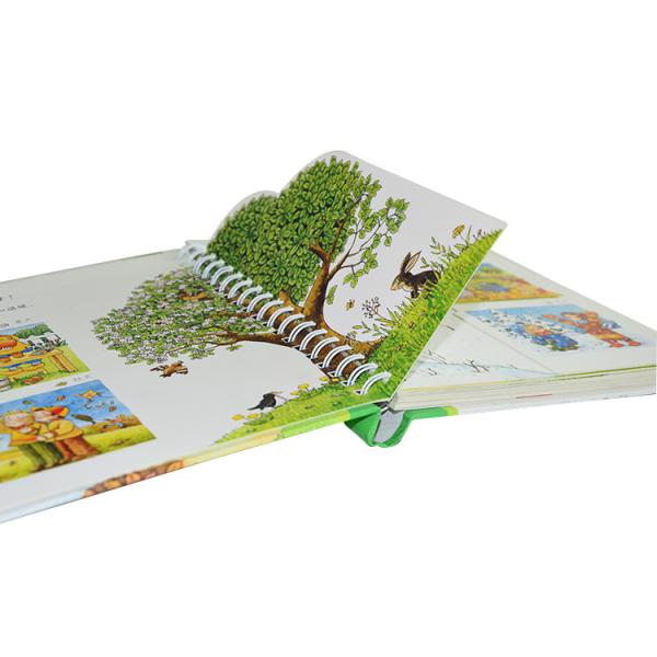 Cheap Hardcover Spiral Bound Book Printing , Metal Coil Spiral Binding Books Services for sale