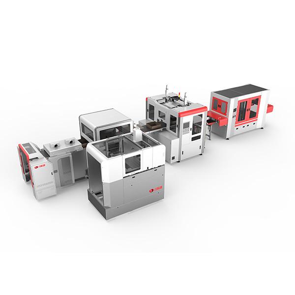 Cheap Intelligent High Speed Cardboard Box Making Machine With double-head forming Function for sale