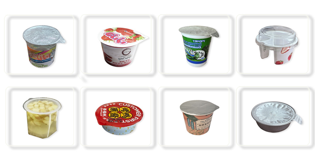 380V Automatic Jam Dairy Products Cup Filling And Sealing Machine With Hopper Temperature Control