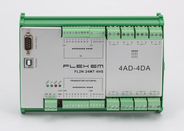 Cheap Standard PLC Controller With Ladder Diagram / C Program NPN Transistor Output for sale