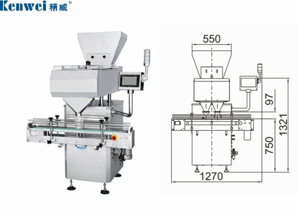 Cheap 800W Dual Channel Tablet Capsule Counting Machine 4000Pcs/Min for sale