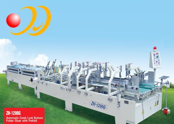Cheap Crash Lock Bottom Prefold Folder Gluer Machine  For Four Corner Box for sale