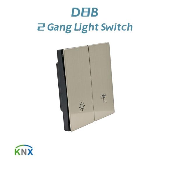 Cheap 86mmx86mm Size UK Square Type KNX Smart Push Button Wall Switch for sale