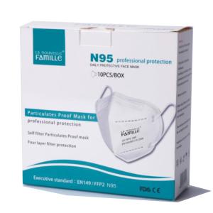 China Disposable Non Woven Face Mask KN95 FFP2 N95 Particulate Mask Anti Static on sale