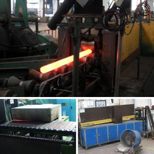 China Medium Frequency Induction Heating Furnace Hot Roll Forging Machine Steel Round Bar on sale