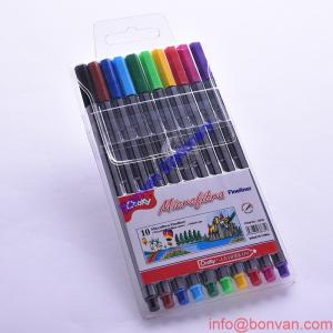 Best PVC bag pack Triangle fine liner, ultra fine liner pen set,art drawing Fineliner wholesale