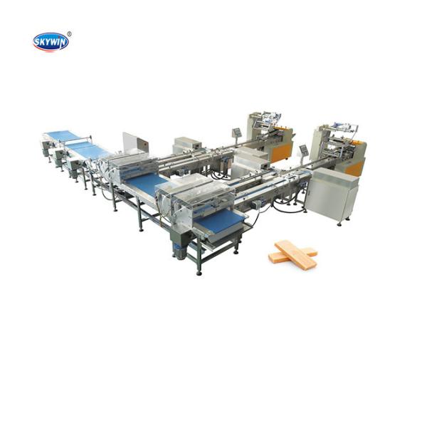 Cheap Multi Function Chocolate Wafer Packing Machines Automatic Biscuit Cookie Packaging Line With Tray for sale