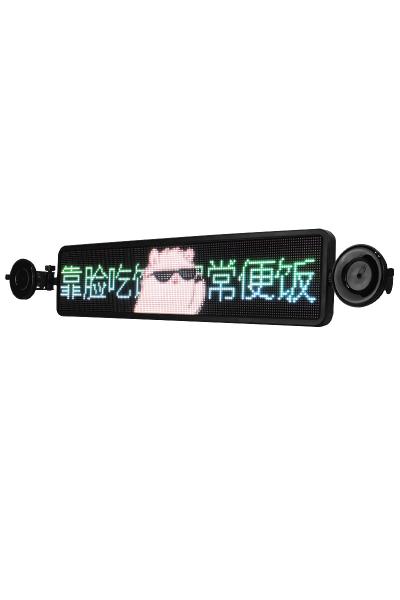 Cheap Wifi Control LED Advertising Display Screen Full Color , Rear Window LED Car Message Board for sale