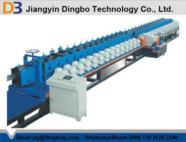 Cheap SGS Hollow Metal Door Frame Roll Forming Machine With Hydraulic Post Cutting for sale
