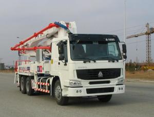China Safety Electronically Control Concrete Pump Truck Strong Stability With HOWO Chassis on sale