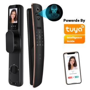 3D Face Digital Tuya Smart Lock RFID Fingerprint Access Control Aluminum Alloy