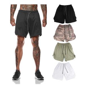China Custom Mens Running Training Shorts With Pocket Workout Bodybuilding Gym Sports on sale