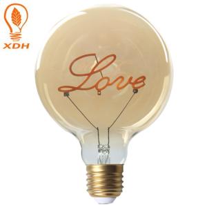 Best Dimmable 3000k Edison Bulb LED G125 E27 Filament Globe wholesale