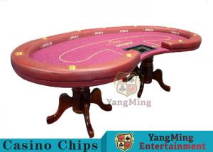 Best High Density Texas Holdem Poker Table , Casino Style Poker Table With Soft Touch wholesale