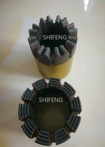 Cheap 75mm OD NQ Core Bit For Granite  , Hollow Core Diamond Drill Bits Standard Sizes for sale