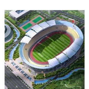 China Large Span Steel Structure Stadium Reliable Prefab Space Frame Construction on sale