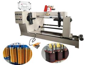 PLC Control Reactor Automatic Coil Winding Machine With Flat Or Round Wire