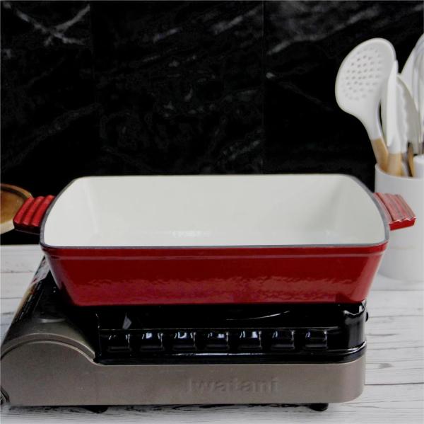 Cheap Enamel Coating Cast Iron Frying Pan 2.5/4kg Cast Iron Roasting Pan for sale