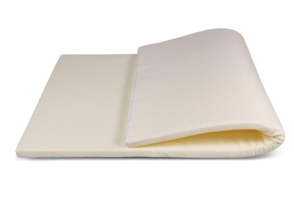 Cheap High Density Memory Foam Mattress Toppers White Rolled Packing for sale