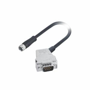 Computers VGA D Sub Cable 9 Pin Connector With M8 6 Pin Connector