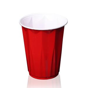 Best 450ml 16 OZ PP Red Plastic Disposable Cup 95mm 56mm 116mm wholesale