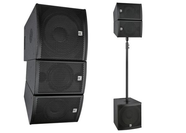 250W Conference Room Speaker Array Column system , Wireless Microphone Speaker